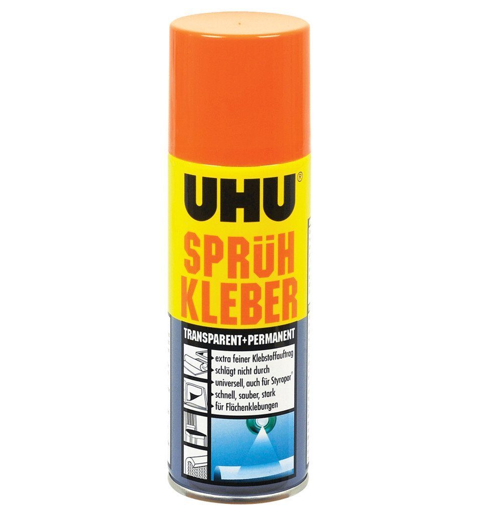 UHU Bastelkleber UHU Спрей-клей permanent + transparent 200 ml