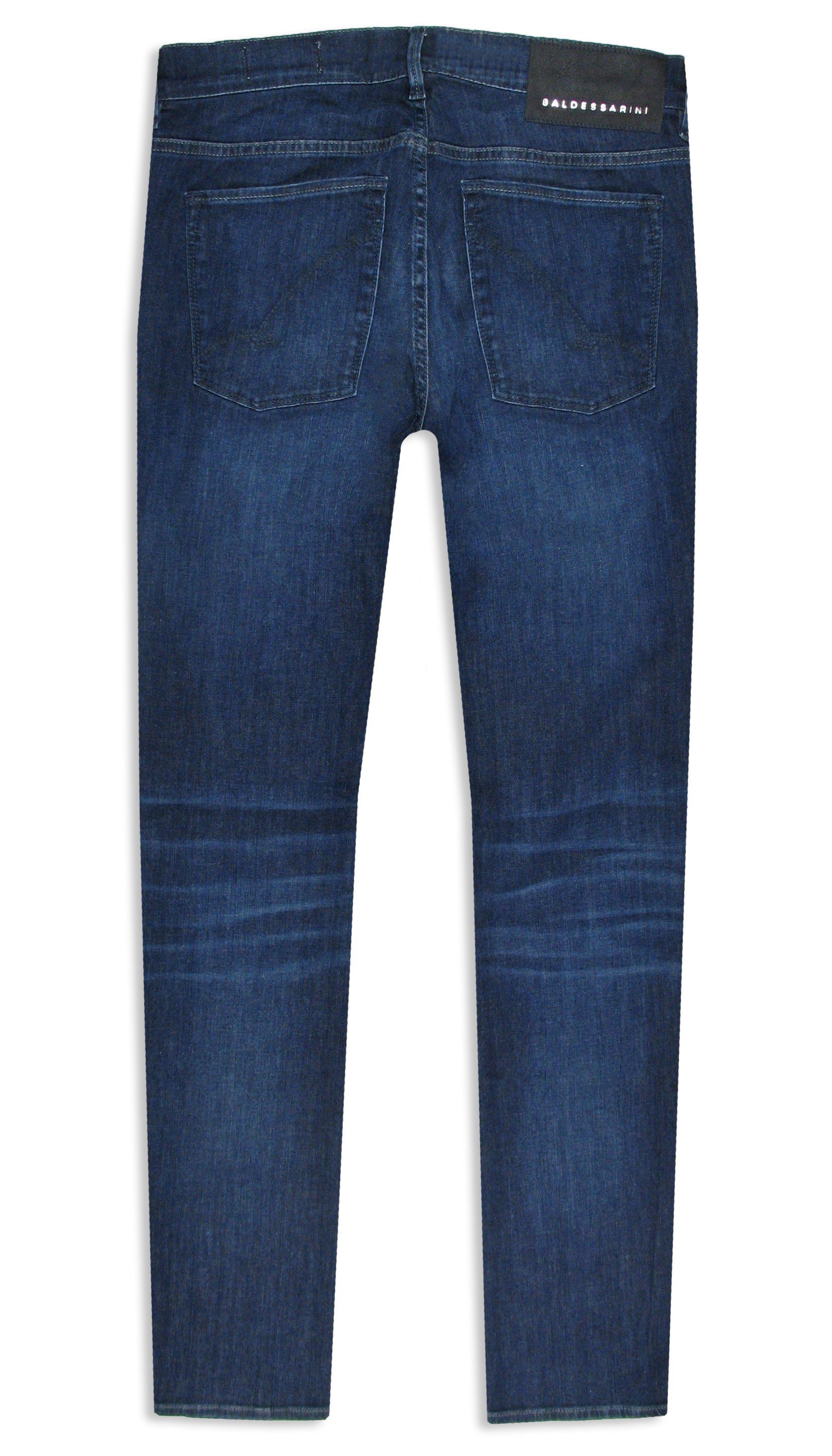 BALDESSARINI 5-Pocket-Jeans John Blue Stretch Used Denim Iconic Ocean