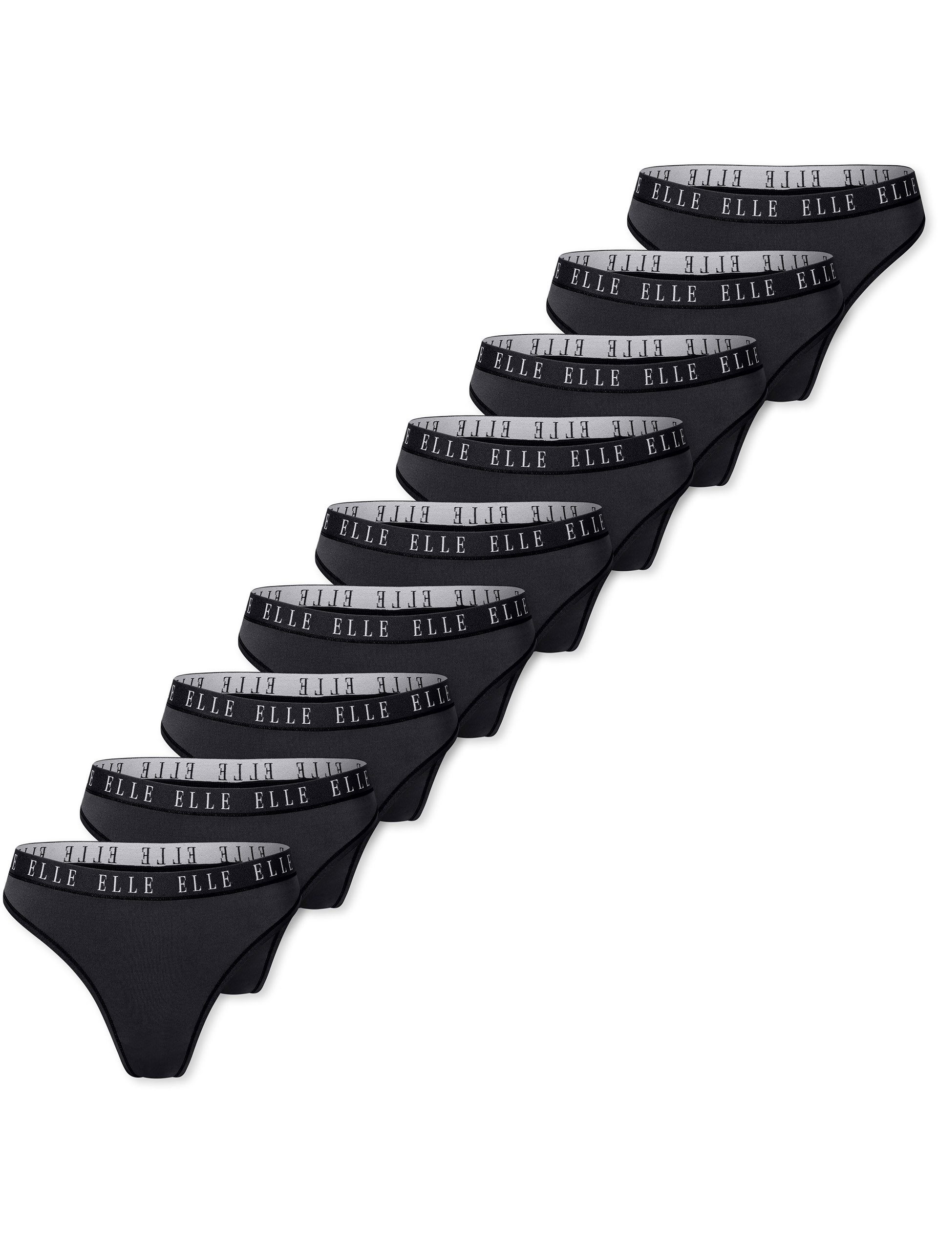 Elle Tanga Logo (9-St) Tanga Slip, String, Mini Tanga