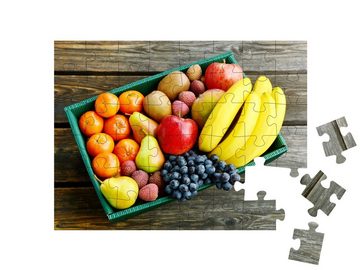 puzzleYOU Puzzle Arten von Winterfrüchten, 48 Puzzleteile, puzzleYOU-Kollektionen Obst, Essen und Trinken