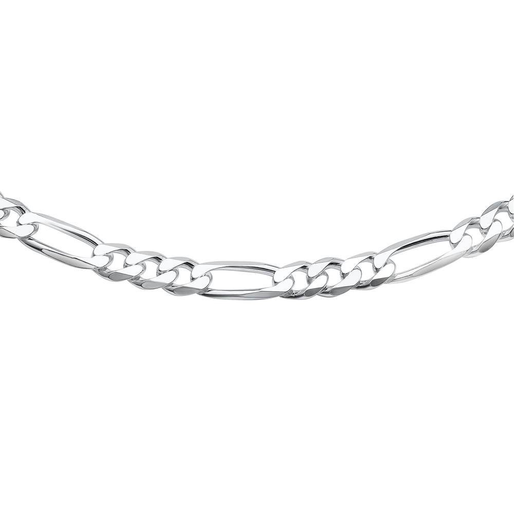 JEWLIX Silberkette Figarodesign aus 925er Silber 7 mm breite Herrenkette FK0080