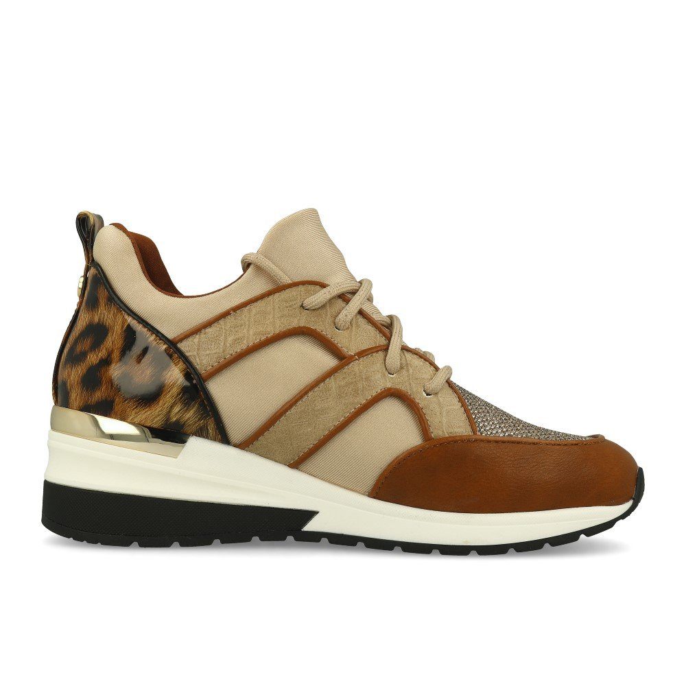 La Strada La Strada 1901763 Wedge Sneaker Tan Combi Sneaker