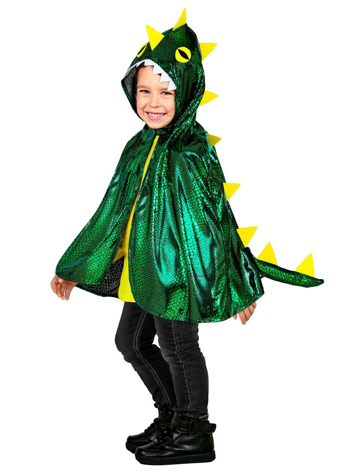 Kostüm Poncho Drache - Faschingskostüm Kinder Karneval