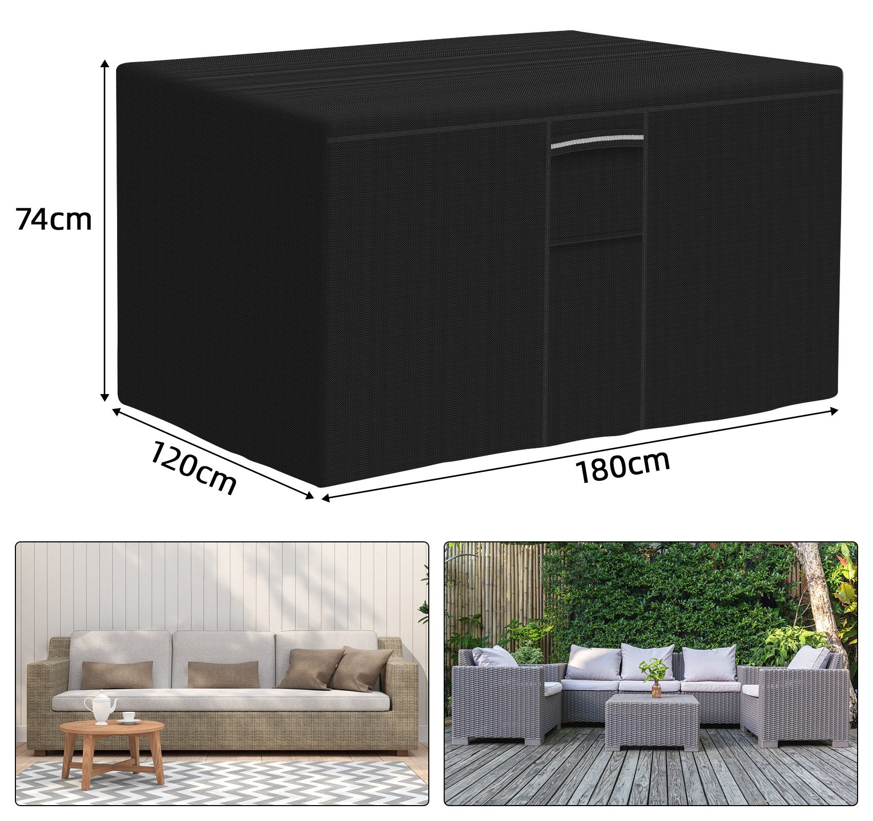 ElitVita Gartenmöbel-Schutzhülle Gartenmöbel Abdeckung Wasserdicht Winterfe günstig online kaufen