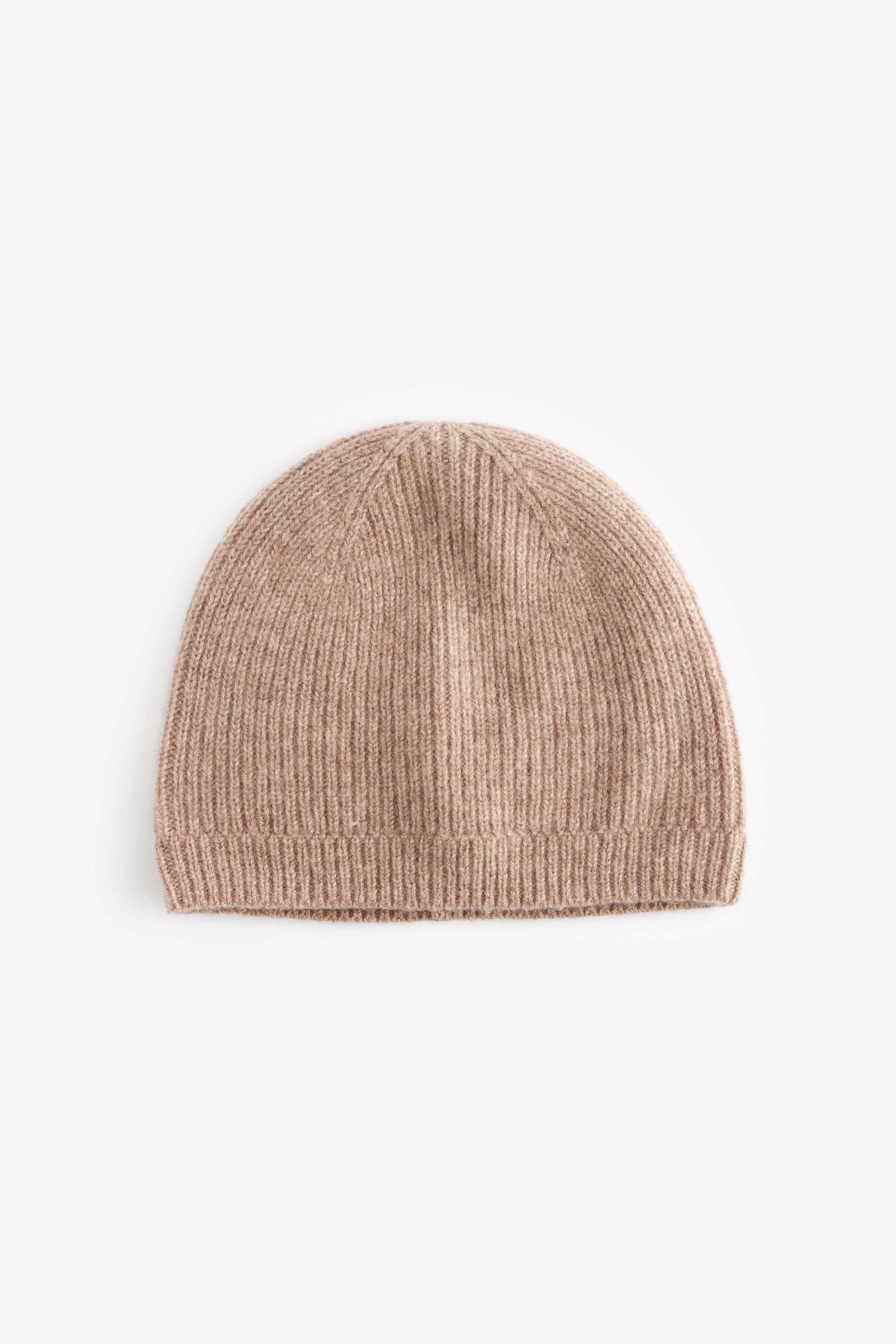 Next Beanie Collection Luxe Strickmütze aus 100 % Kaschmir (1-St) Oatmeal