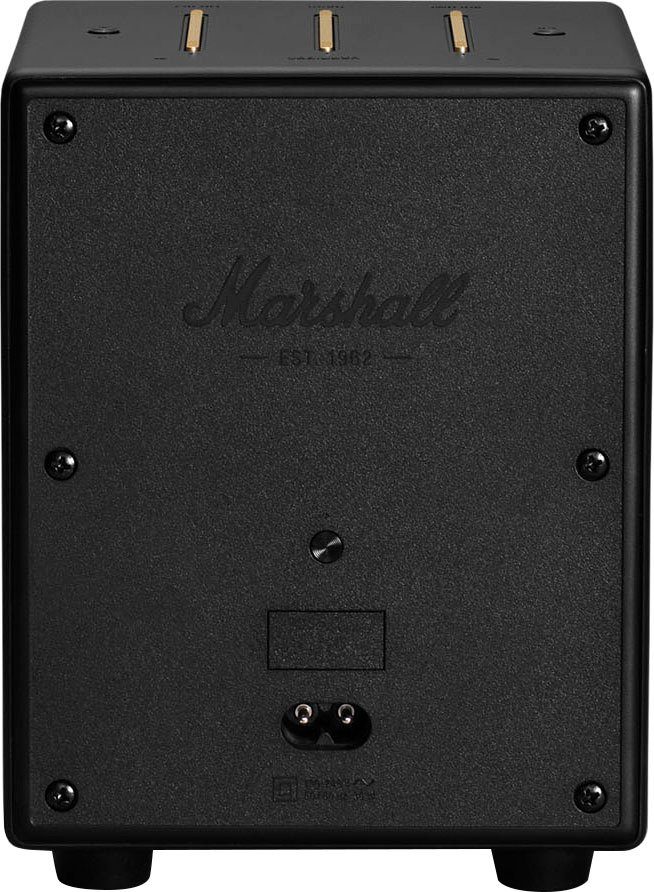 Marshall Uxbridge VOICE 1.0 schwarz Bluetooth-Lautsprecher (Bluetooth, Google WLAN)