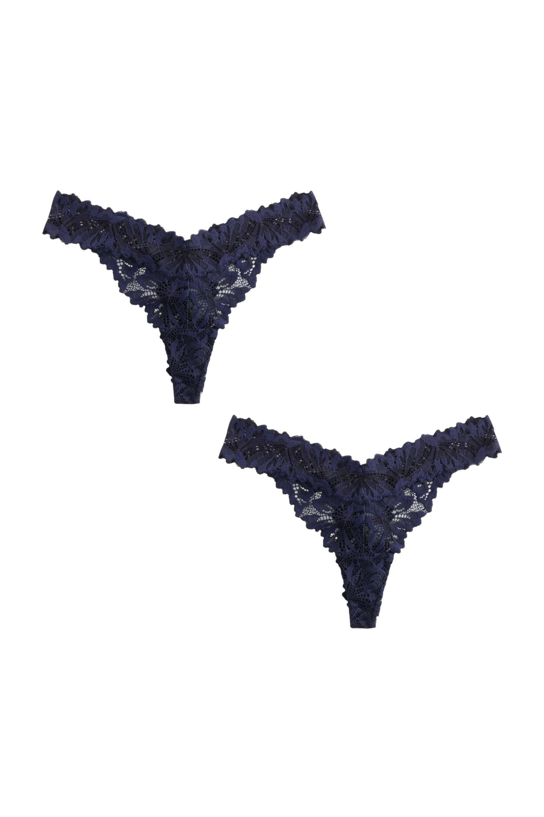 Next String 2er-Pack Comfort Spitzenslips, Tanga (2-St)