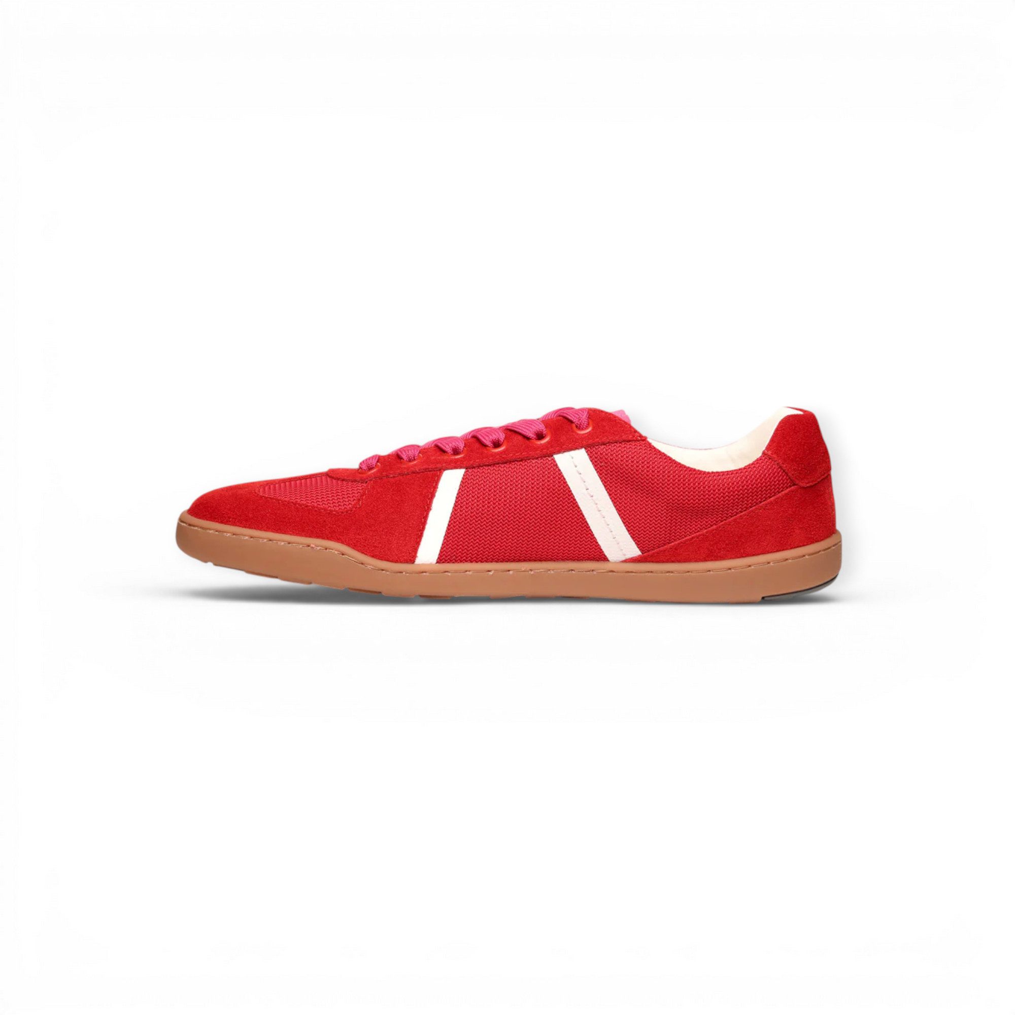 BLUSUN BLSN-204W (Textil/Veloursleder, flexible Sohle) rot Damen Barfußschuh