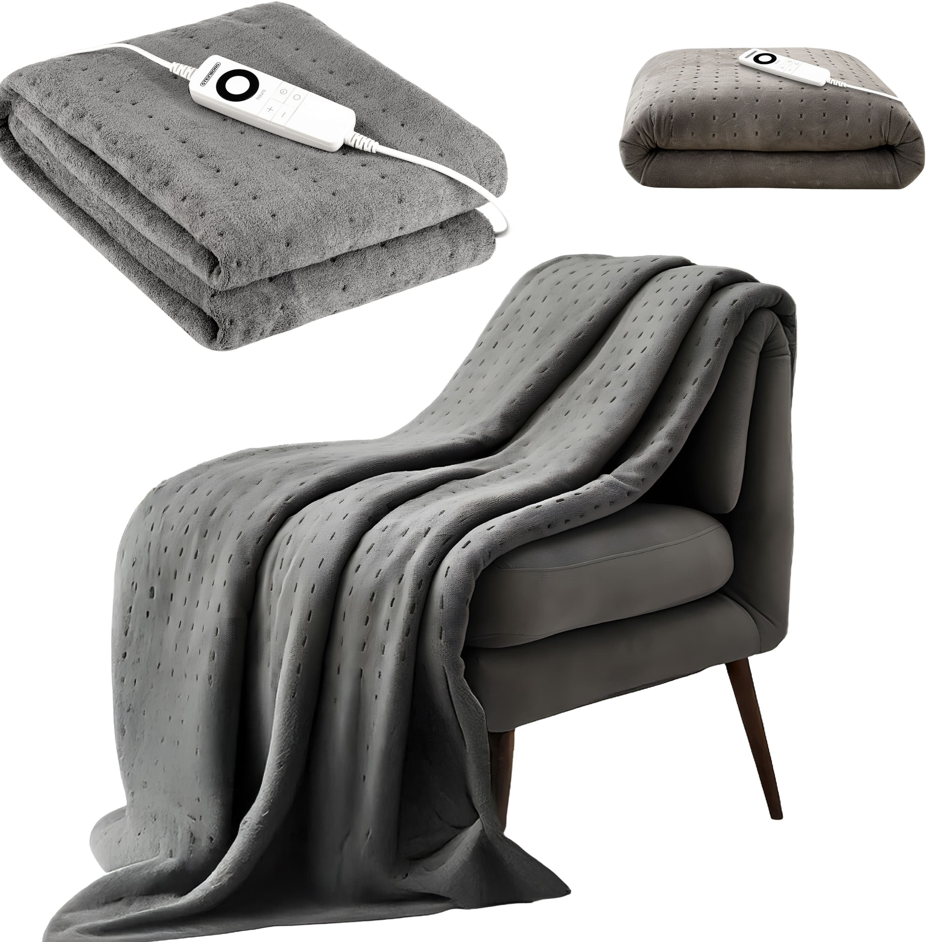 STEINBORG Heizdecke SB-9521, 3 Timereinstellungen,6 Temperaturen,Überhitzungsschutz,30°C waschbar