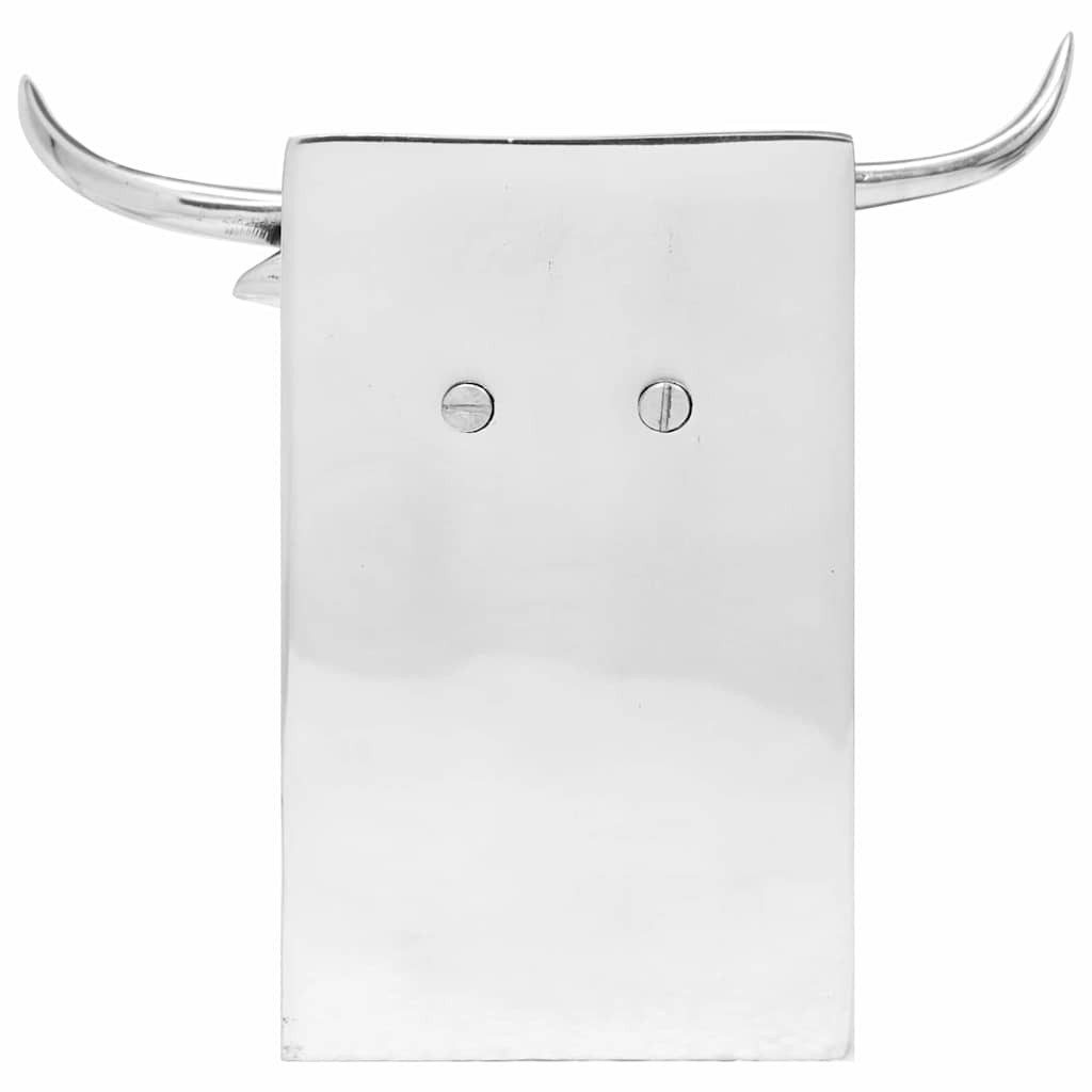 vidaXL Buchstütze Buchstützen 2 stk. Silber 17 x 15 x 27 cm Aluminium (2 St)