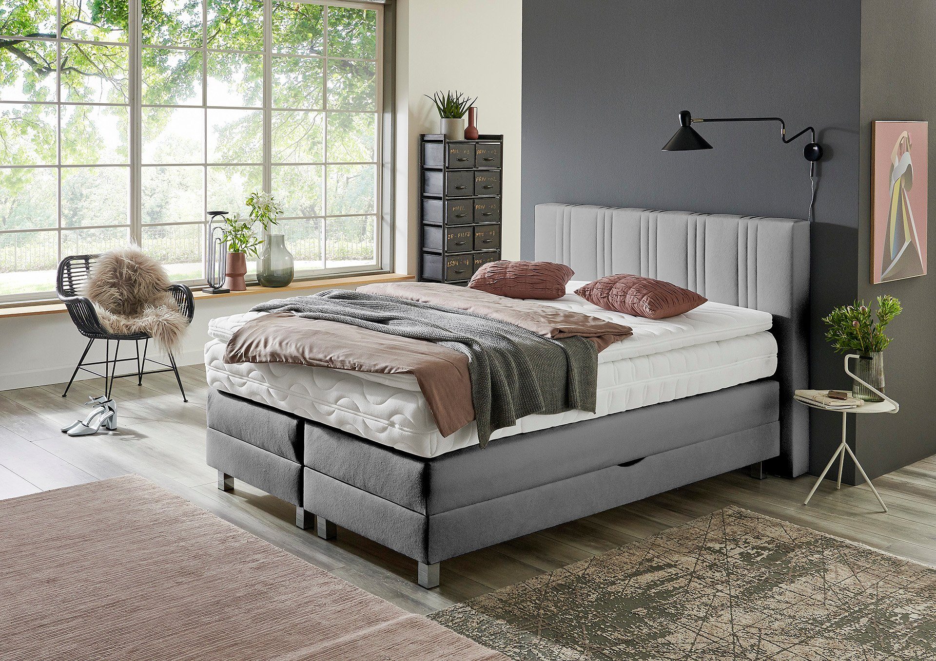 Westfalia Schlafkomfort Boxspringbett, wahlweise mit Bettkasten günstig online kaufen