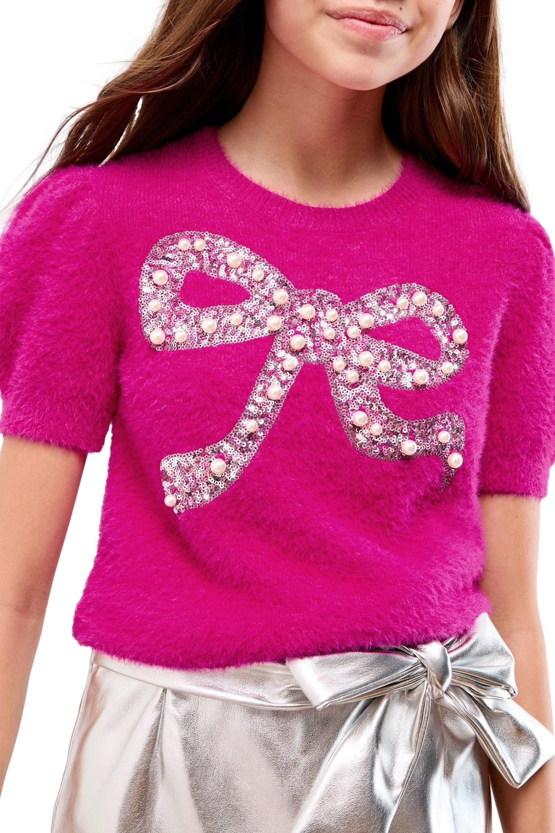 LIPSY Rundhalspullover Lipsy Weihnachten Strick-T-Shirt (1-tlg)