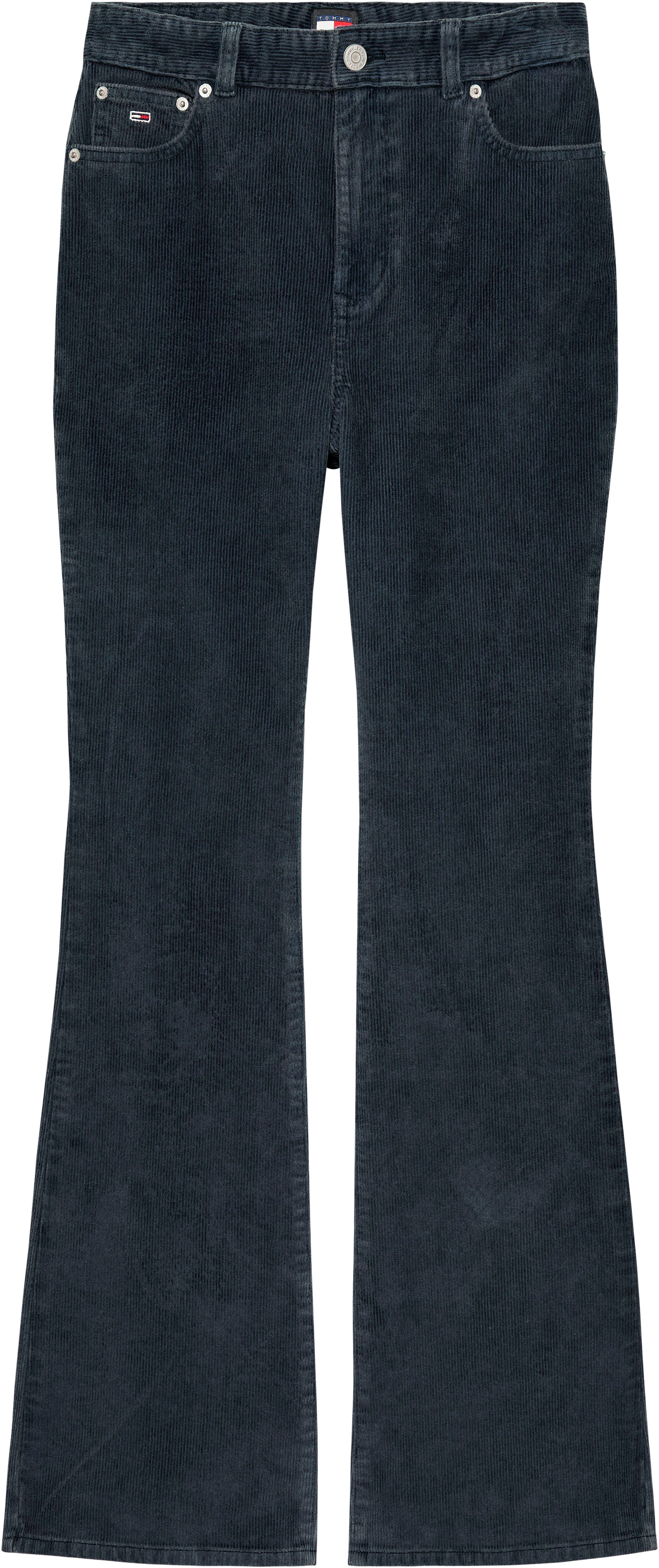 Tommy Jeans Schlaghose TJW SYLVIA HR FLARE WASHED CORD in dem Trendmaterial Cord