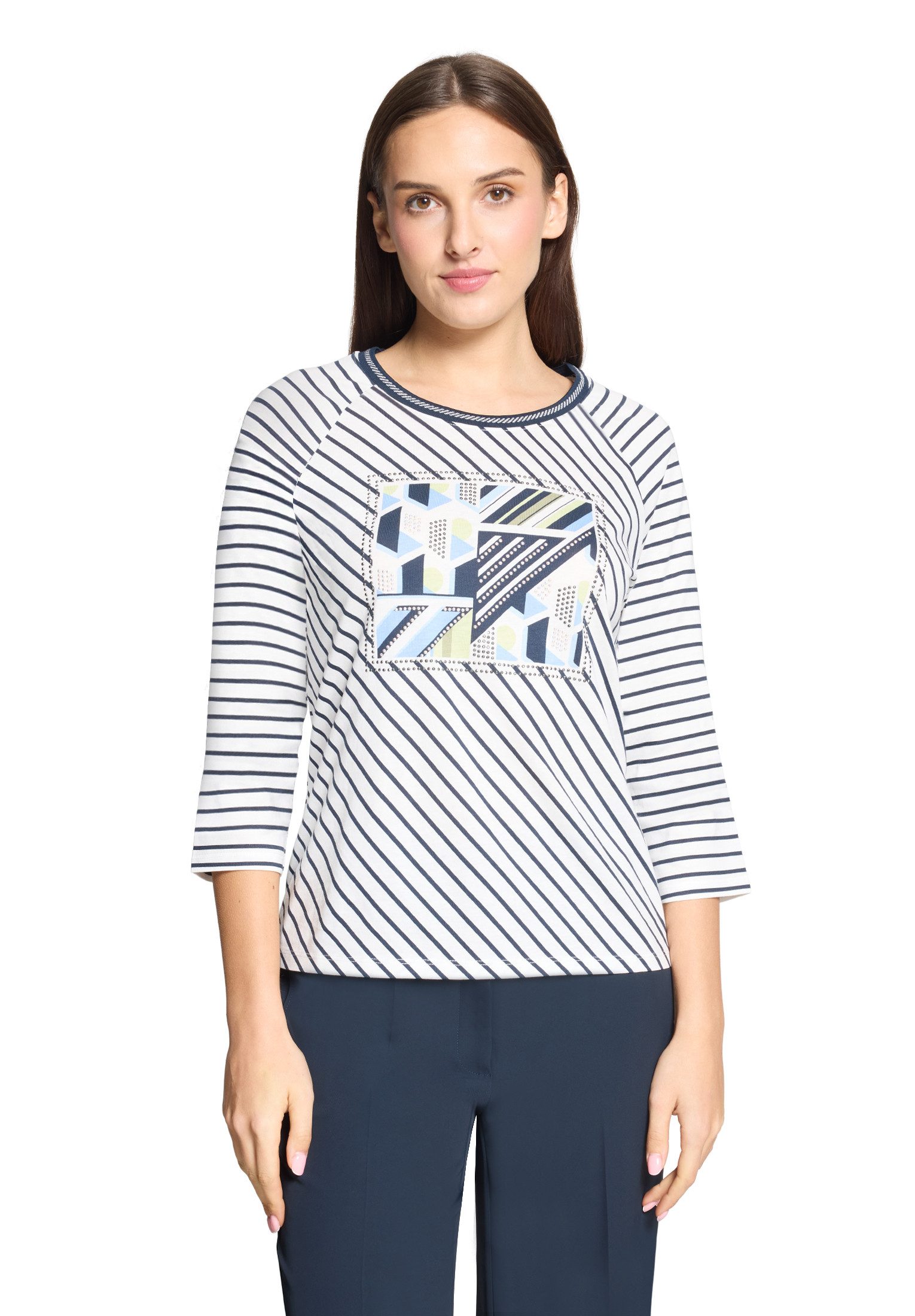 Betty Barclay 3/4-Arm-Shirt Damen mit Strass (1-tlg)