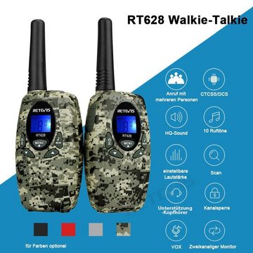 Retevis Walkie Talkie »RT628B Walkie Talkie für Kinder Outdoor-Camping«, (Geeignet für 3-5 Jahre alt), Alarm bei schwacher Batterie