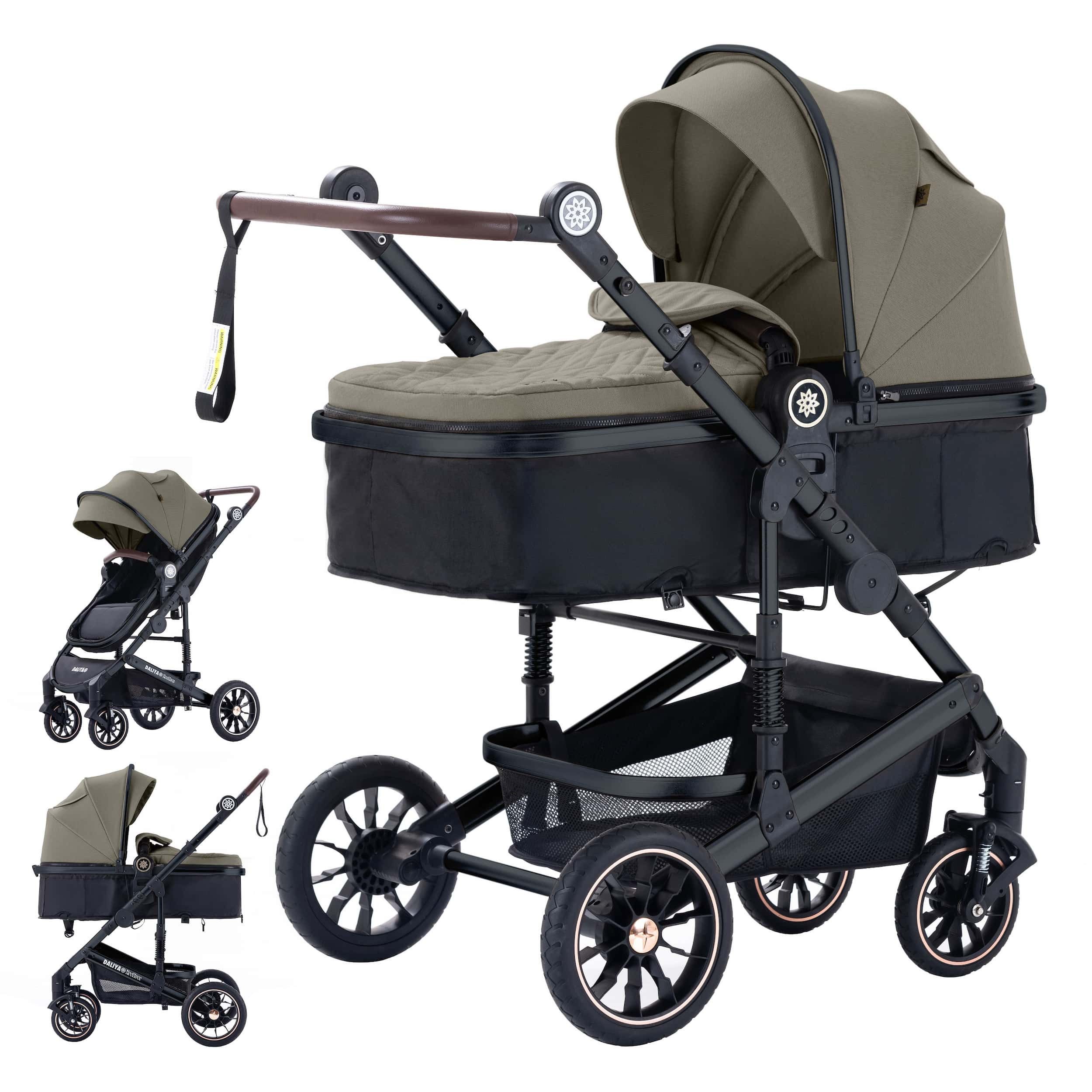 Daliya® Kombi-Kinderwagen NEOMOVE 2in1 Kinderwagen, Buggy und Babywanne in einem, Babywanne und Sportsitz, Alu-Rahmen, Großer Einkaufskorb