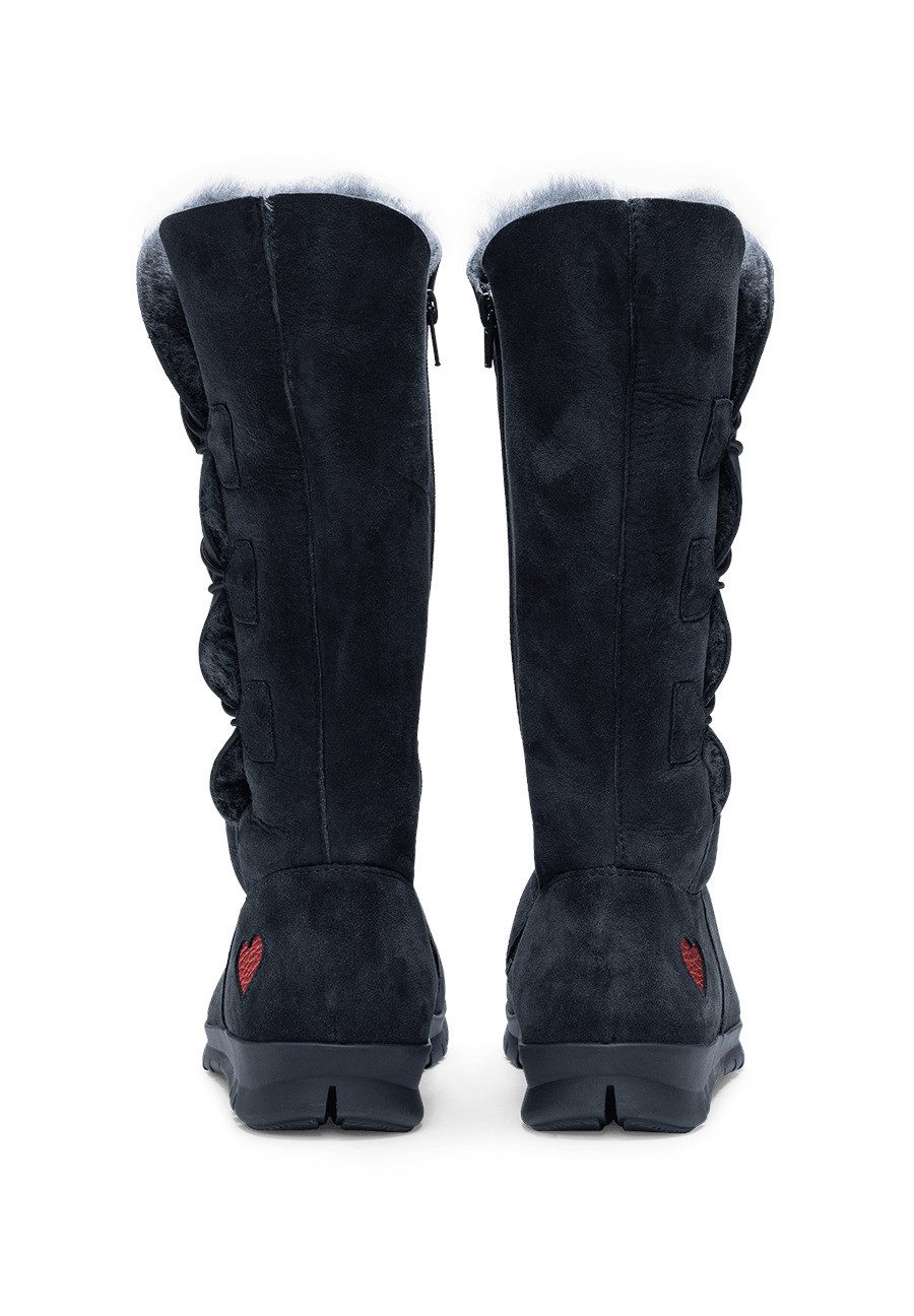 vitaform Damen Stiefel Veloursleder & Doubleface Stiefel