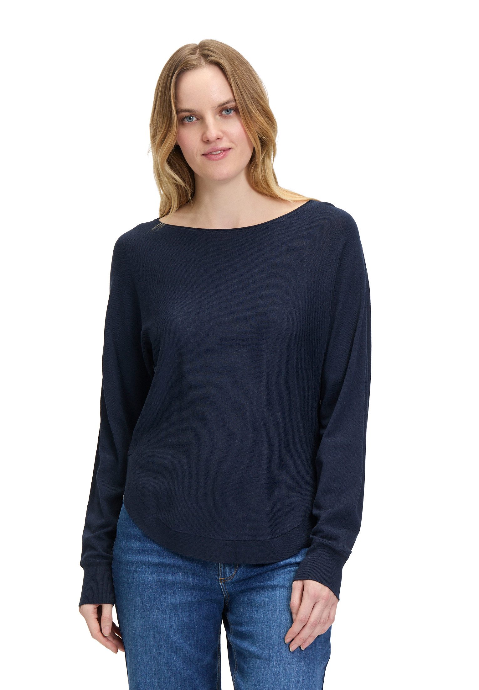 Strickpullover Betty & Co Feinstrickpullover mit U-Boot-Ausschnitt