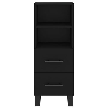 vidaXL Kleiderschrank Regal Highboard Schrank Hochschrank Schwarz 34,5x34x180 cm Holzwerksto