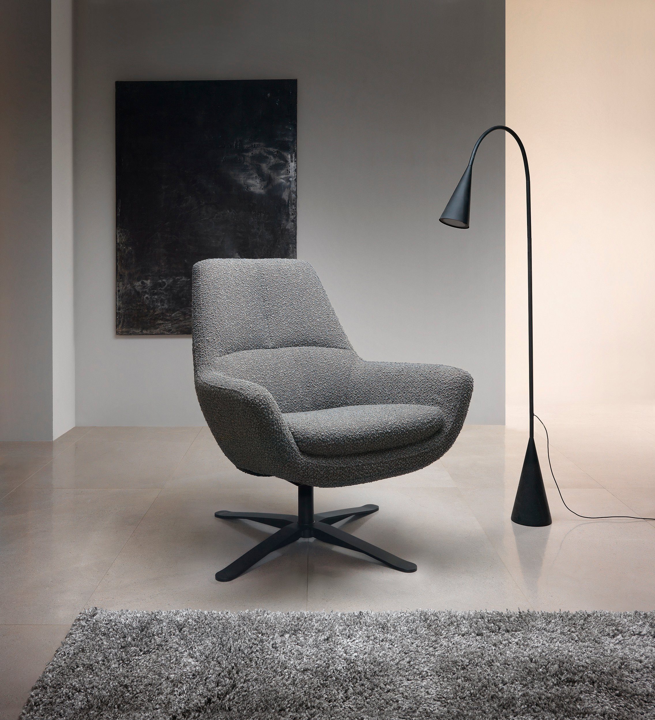 BETYPE Drehsessel Be Organic Standard in mit Design Back, elegantem Drehfunktion