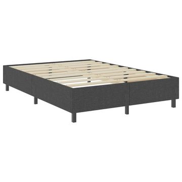 vidaXL Bett Boxspringbett Dunkelgrau Stoff 180x200 cm