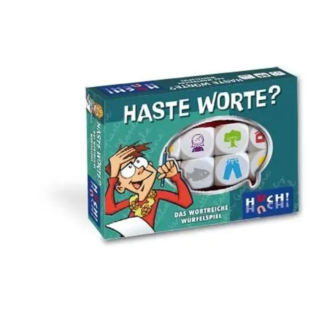 HUCH! Spiel Haste Worte - Das wortreiche Würfelspiel