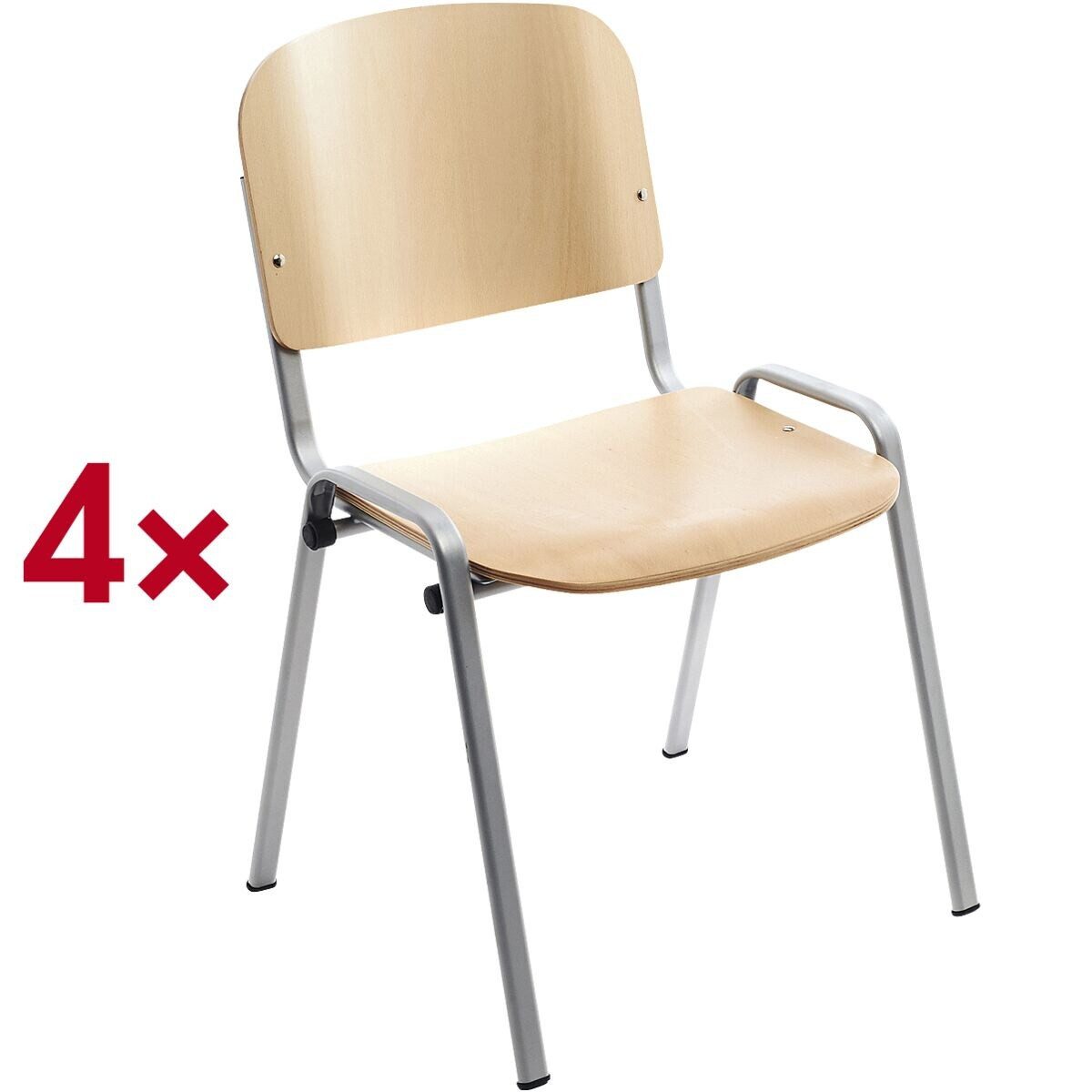 rocada Besucherstuhl (4 St), stapelbar