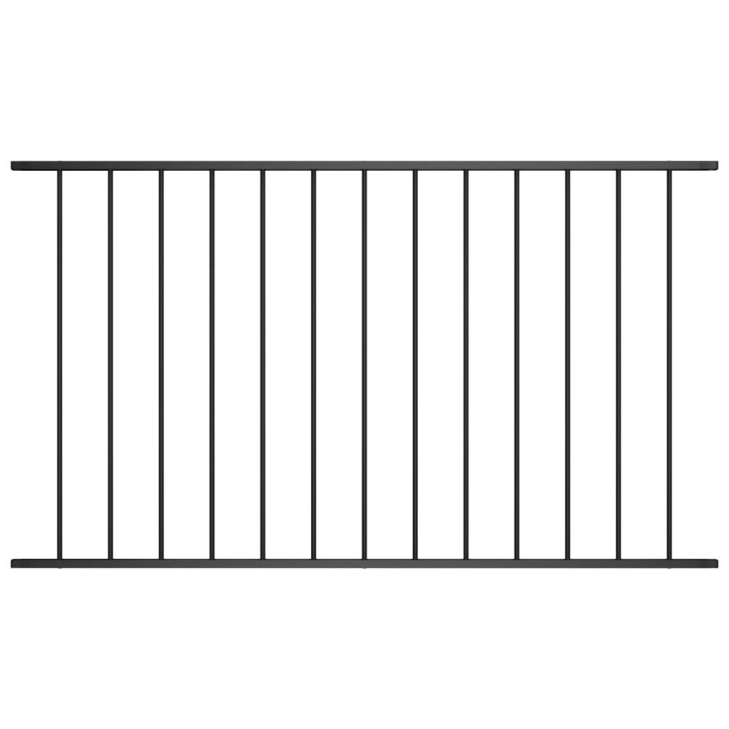 vidaXL Gartenzaun Zaunelement Pulverbeschichteter Stahl 1,7x1,25 günstig online kaufen