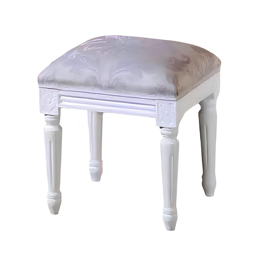 Xlmoebel Hocker Eleganter Polsterhocker mit hochwertigem Textilbezug (1 St., Hocker), Hergestellt in Europa