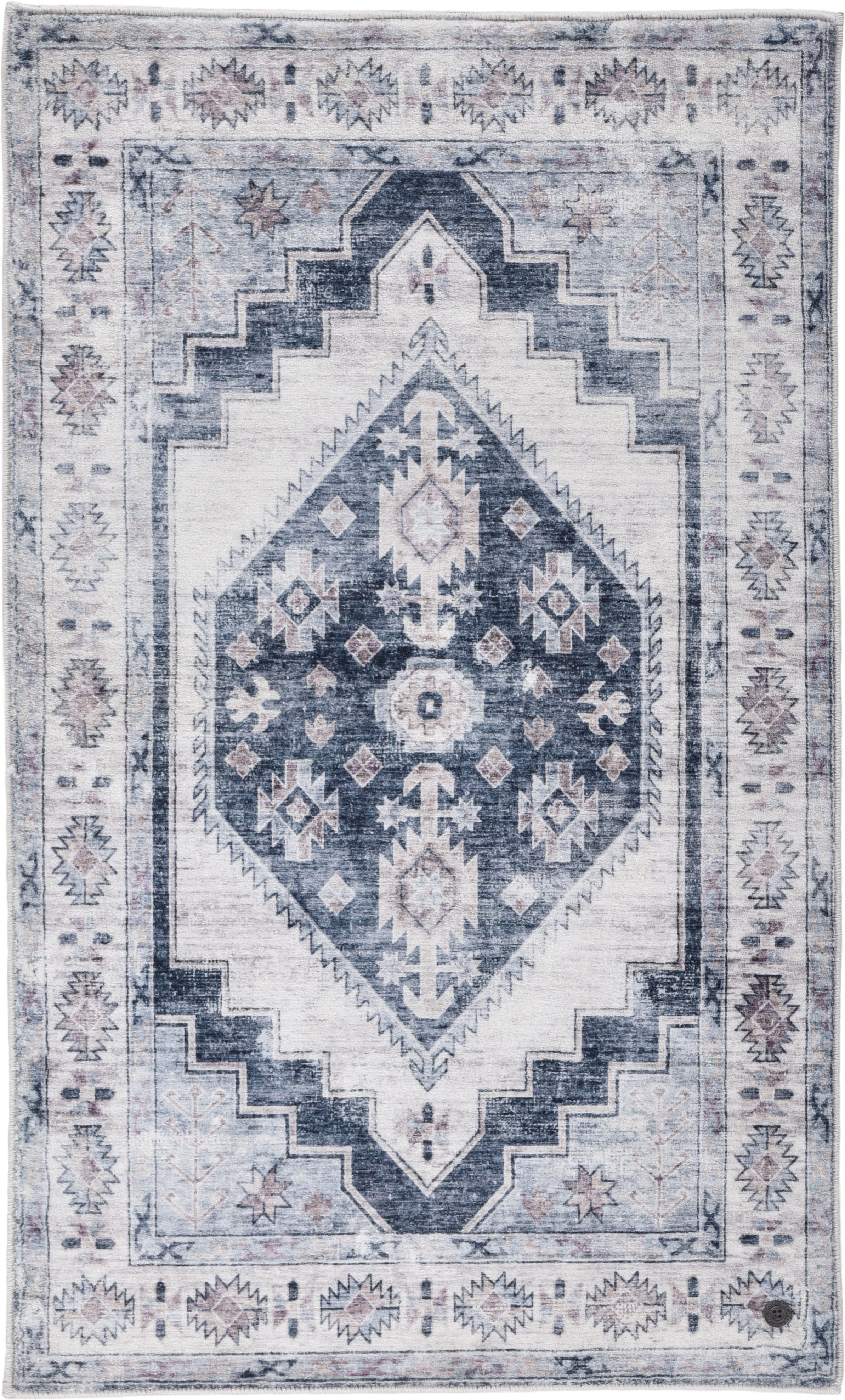 TOM TAILOR HOME Badematte Oriental Bath FIVE, Höhe 7 mm, rutschhemmend beschichtet, strapazierfähig, fußbodenheizungsgeeignet, Polyester, rechteckig, Badteppich, Orient-Optik, Vintage Design, waschbar