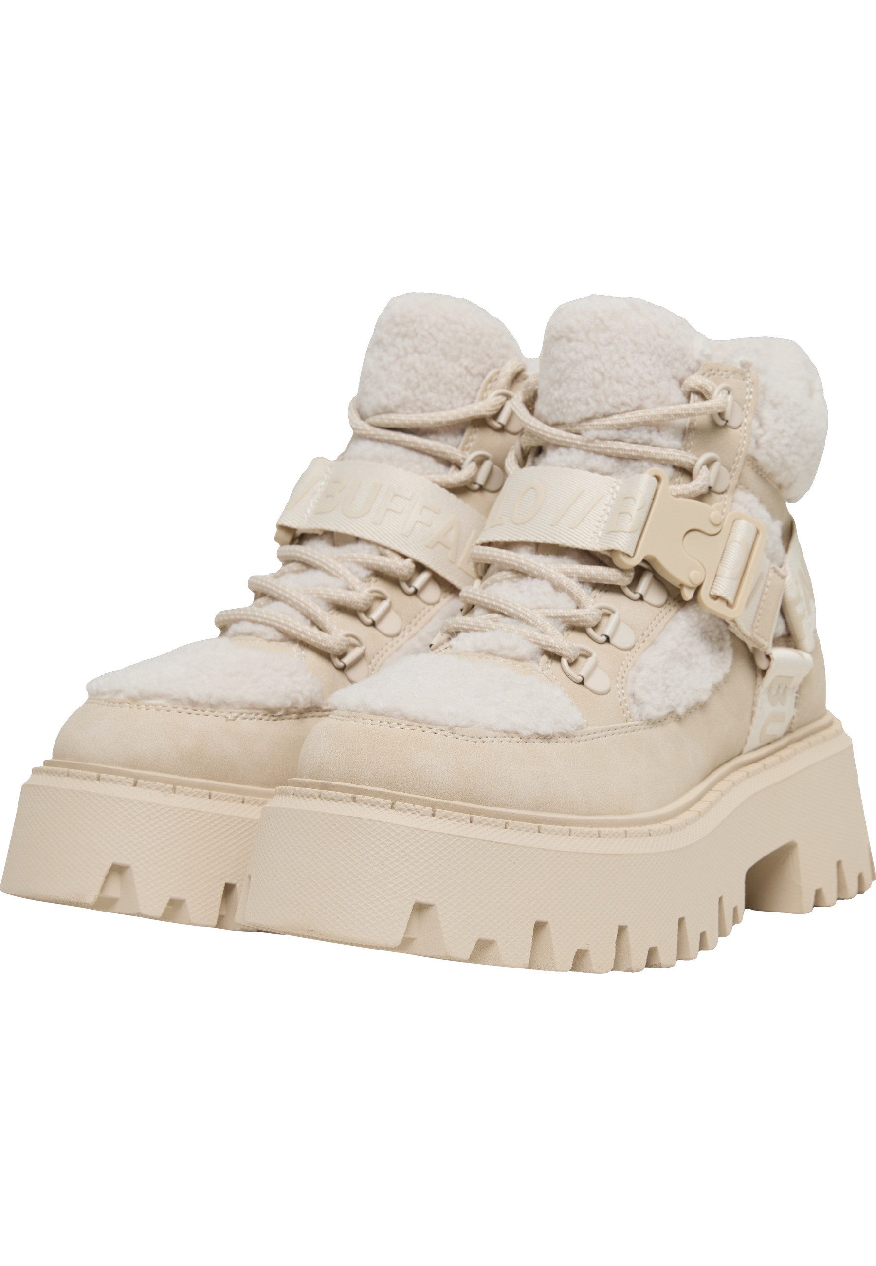 Buffalo Buffalo ASPEN COM MID WARM - VEGAN NUBUCK/FUR Winterstiefel