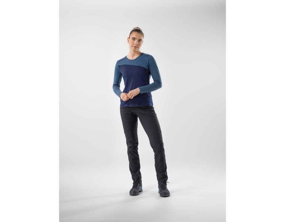 Löffler Langarmshirt W L/S BLOCKSHIRT MERINO-TENCEL