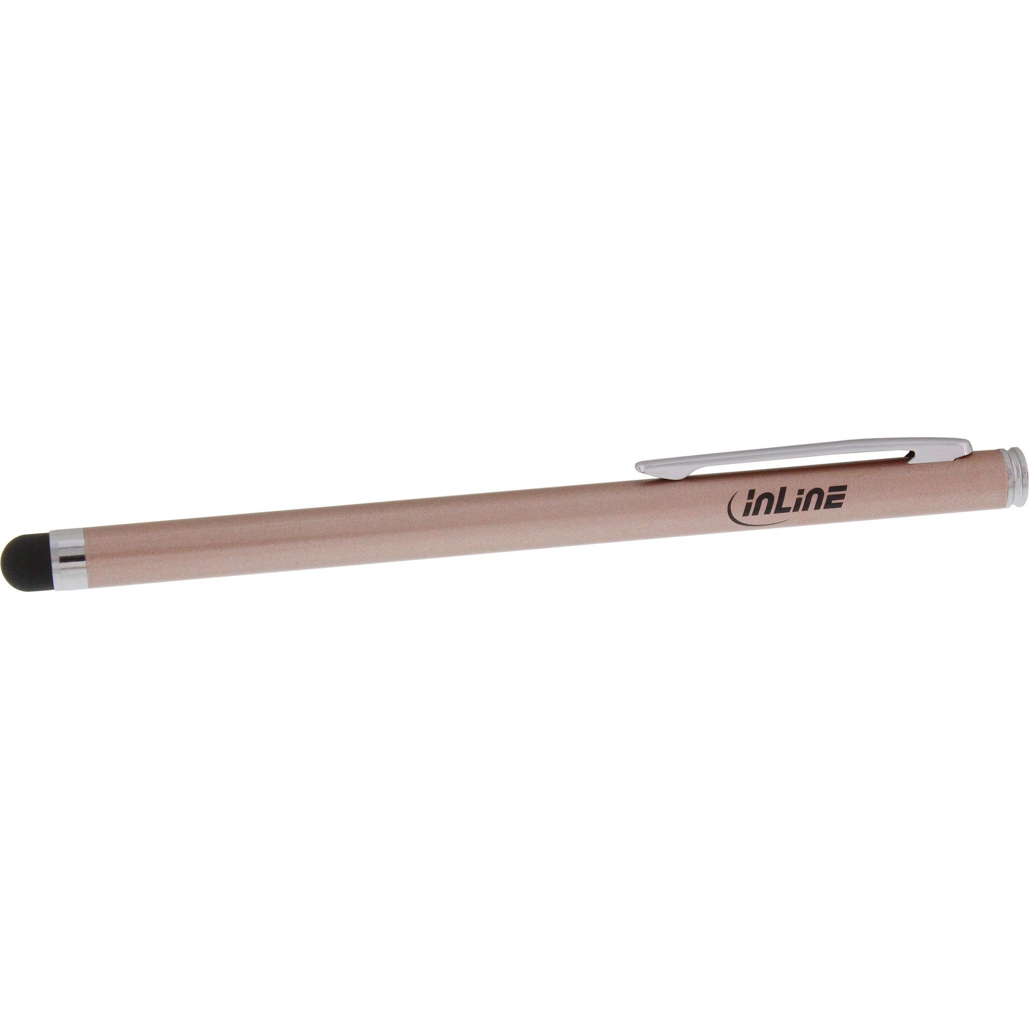 Inline Eingabestift InLine® Stylus, Stift für Touchscreens von Smartphone und Tablet, rose