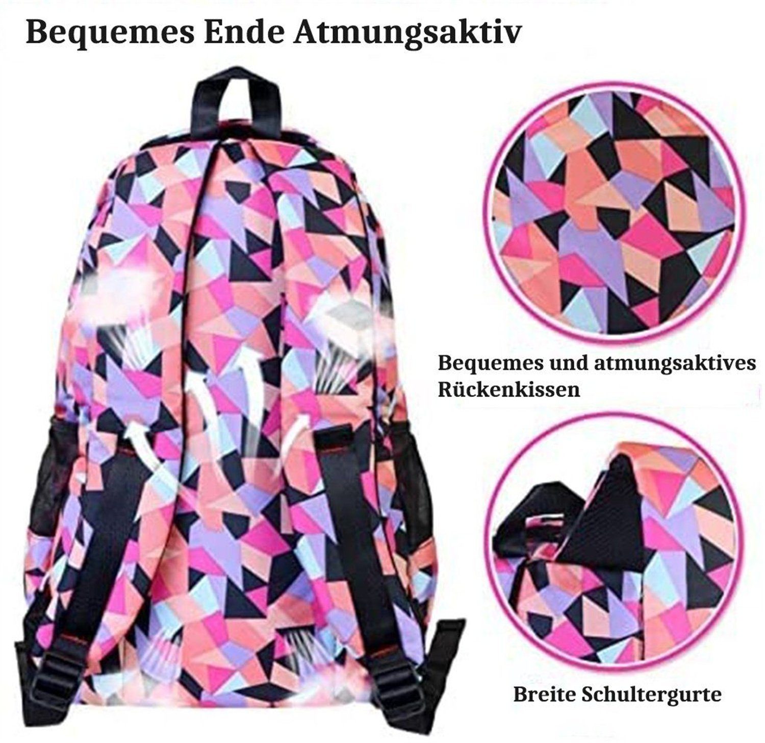 Schultaschen,Student autolock Kinder Rucksäcke Schultasche, rosa Mädchen Schulrucksack Teenager