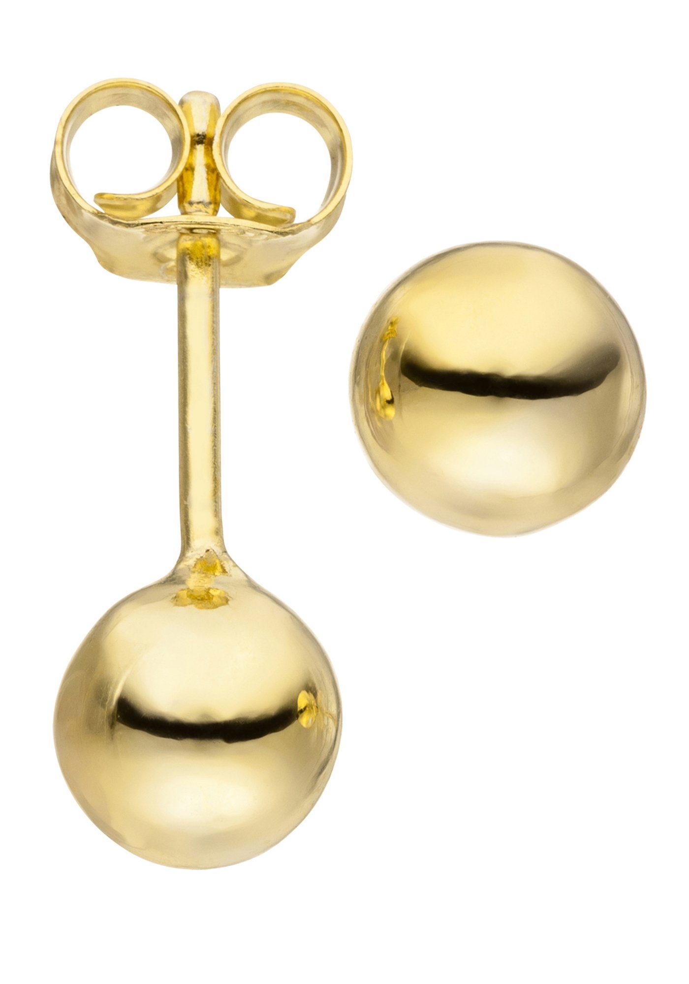JOBO Paar Ohrstecker »Kugel-Ohrringe 6 mm«, 925 Silber vergoldet online  kaufen | OTTO