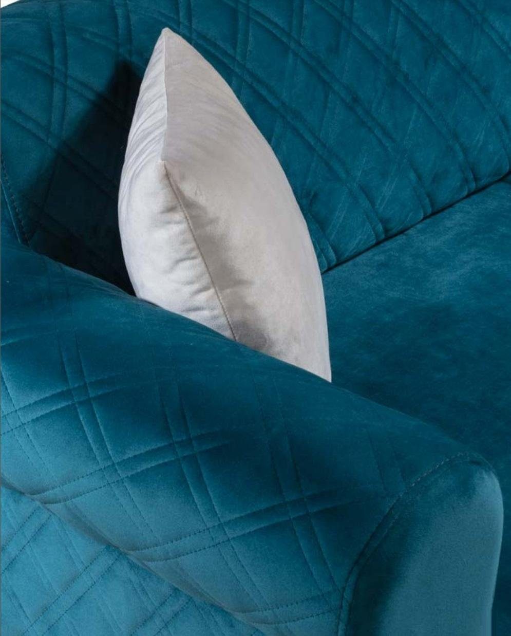 JVmoebel Sofa, Luxus Sofagarnitur Sofa Sitz Dreisitzer Textil 3+3+1 Stoff