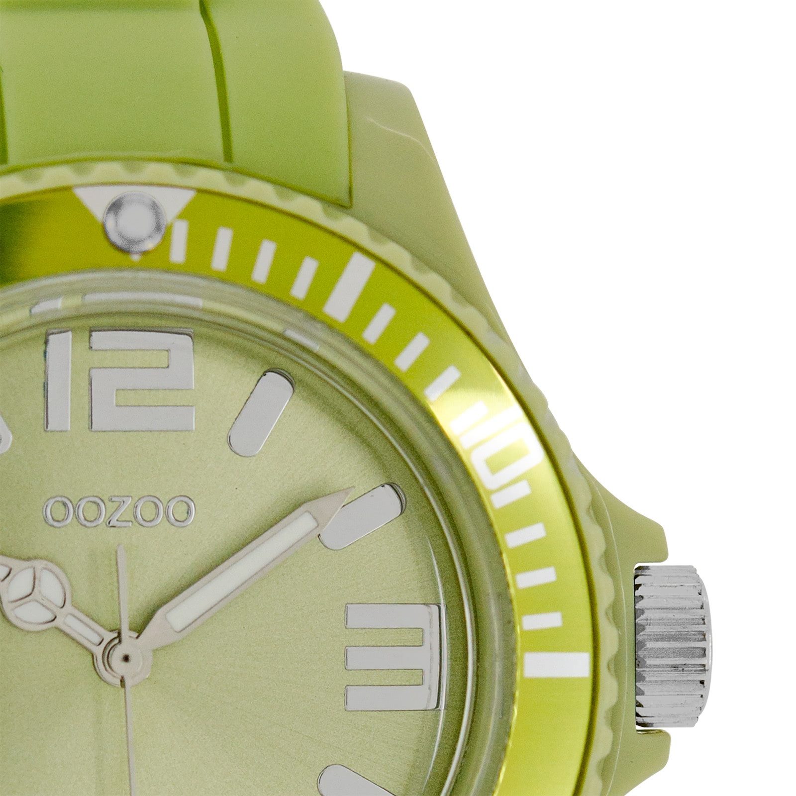 OOZOO Quarzuhr Oozoo Damen Armbanduhr Timepieces Analog, (Analoguhr), Damenuhr rund, groß (ca. 43mm) Silikonarmband, Fashion-Style