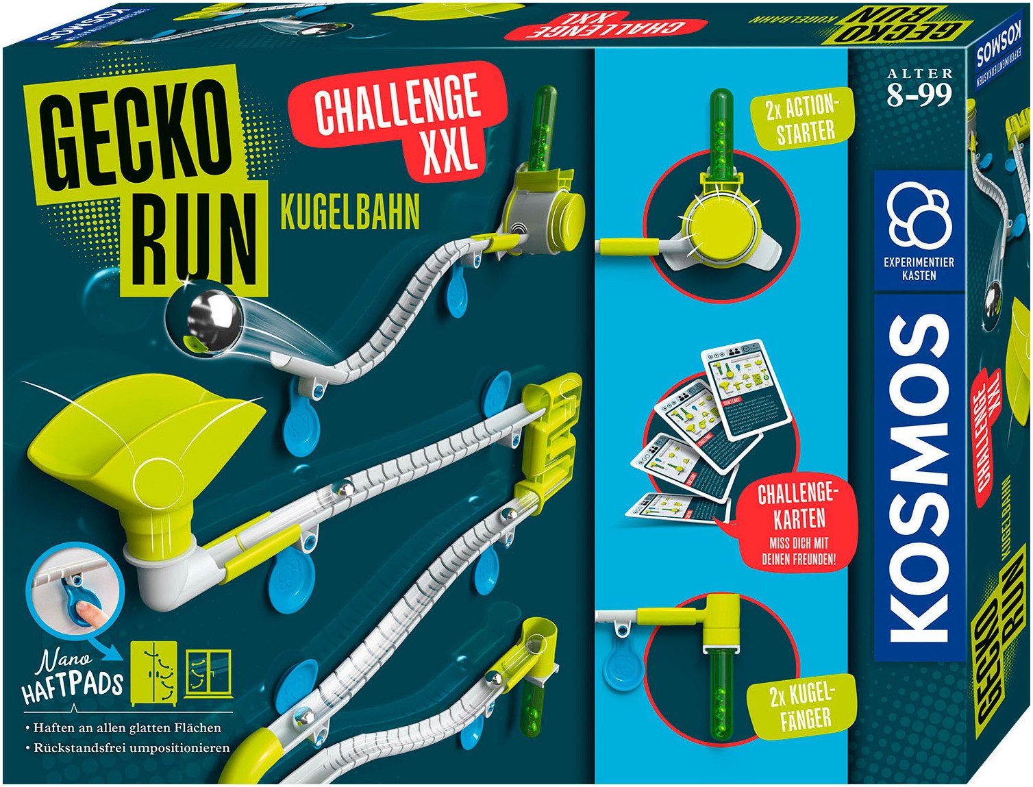 Kosmos Kugelbahn Gecko Run Challenge XXL, Made in Germany