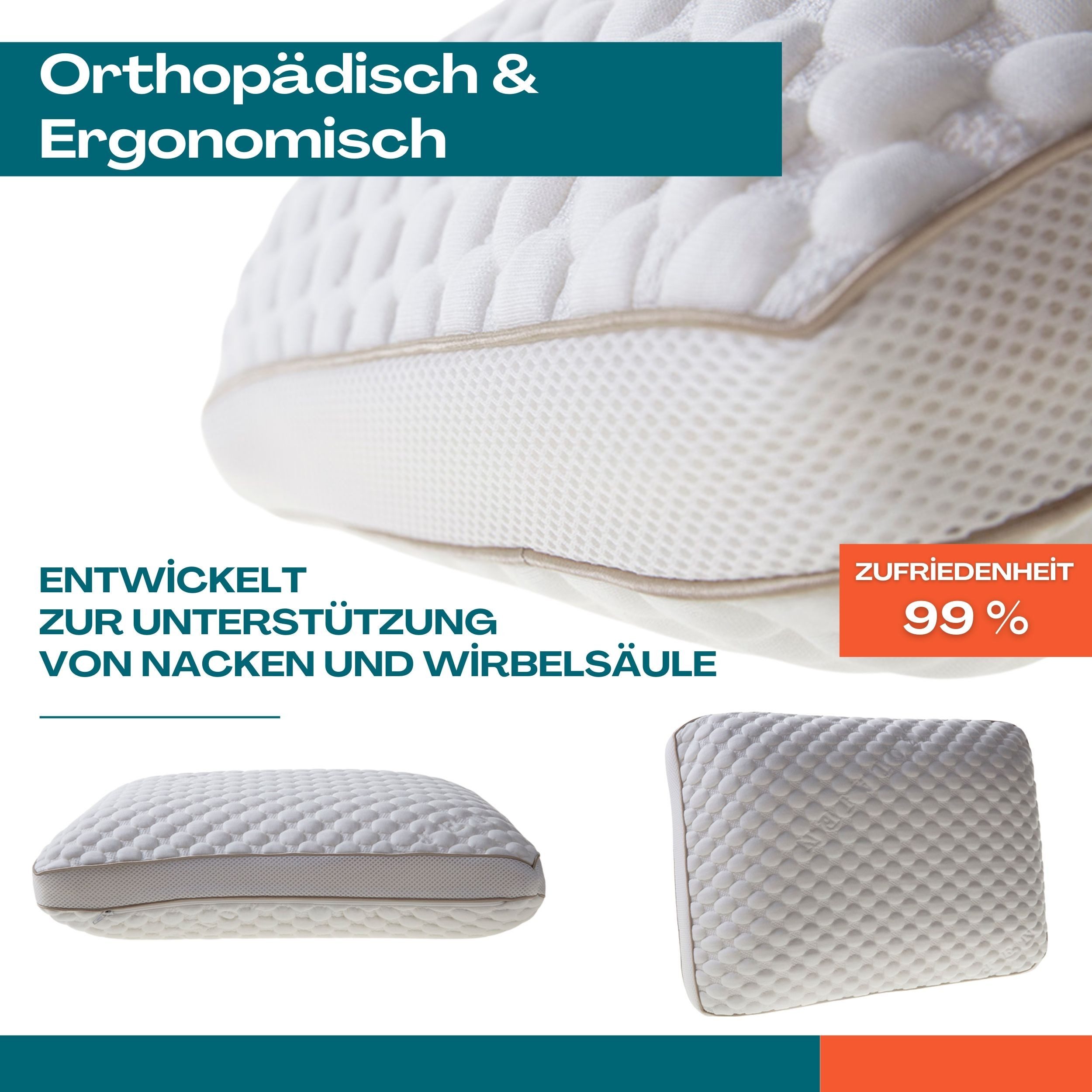ARGAHOME Nackenstützkissen Orthopädisches Kopfkissen Kollagen Kissen Nacken günstig online kaufen