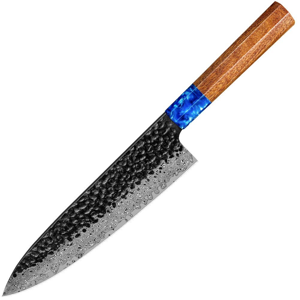 KingLux Damastmesser Damastmesser Küchenmesser Chefmesser 20cm 67 Schichten Damaststahl