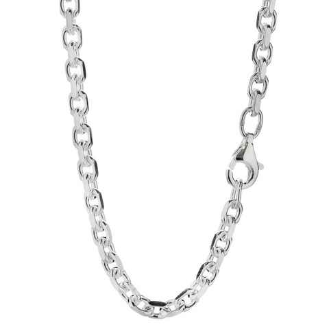 NKlaus Gliederkette Halskette 38cm Anker diamantiert aus 925 Silber Co