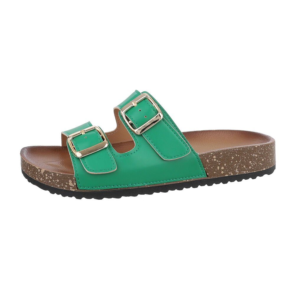 Damen Mules Freizeit Pantolette
