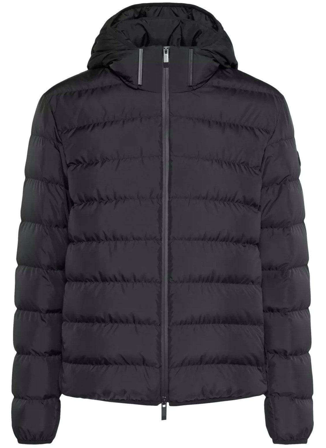 MONCLER Daunenjacke Bomber Jacke mit Abnehmbare Kapuze Mikroweichem Nylon-Technique, Zwei-Wege-Reißverschluss