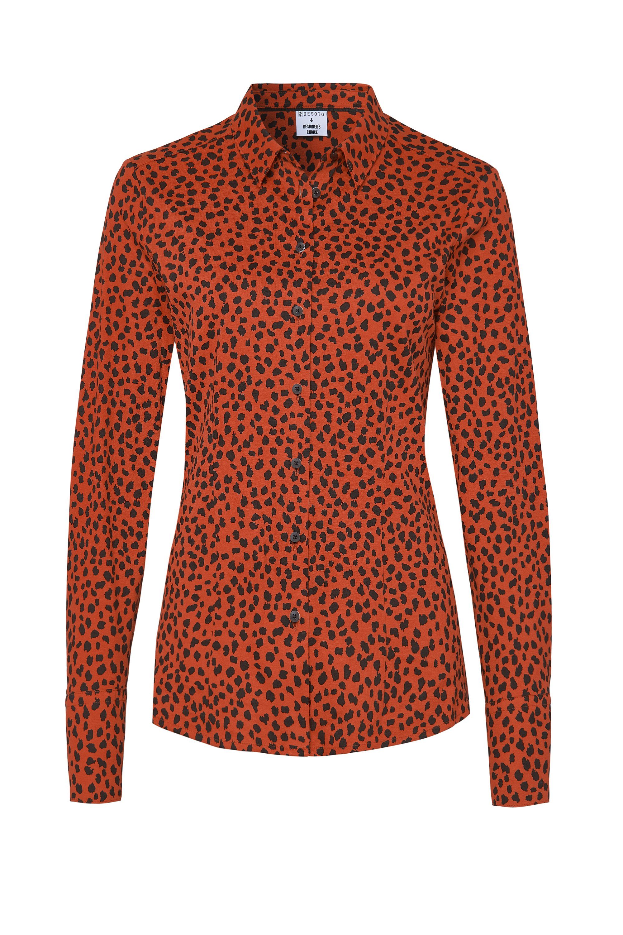 Desoto Shirtbluse »DESOTO Damen Bluse Pia langarm mit Alloverprint« online  kaufen | OTTO