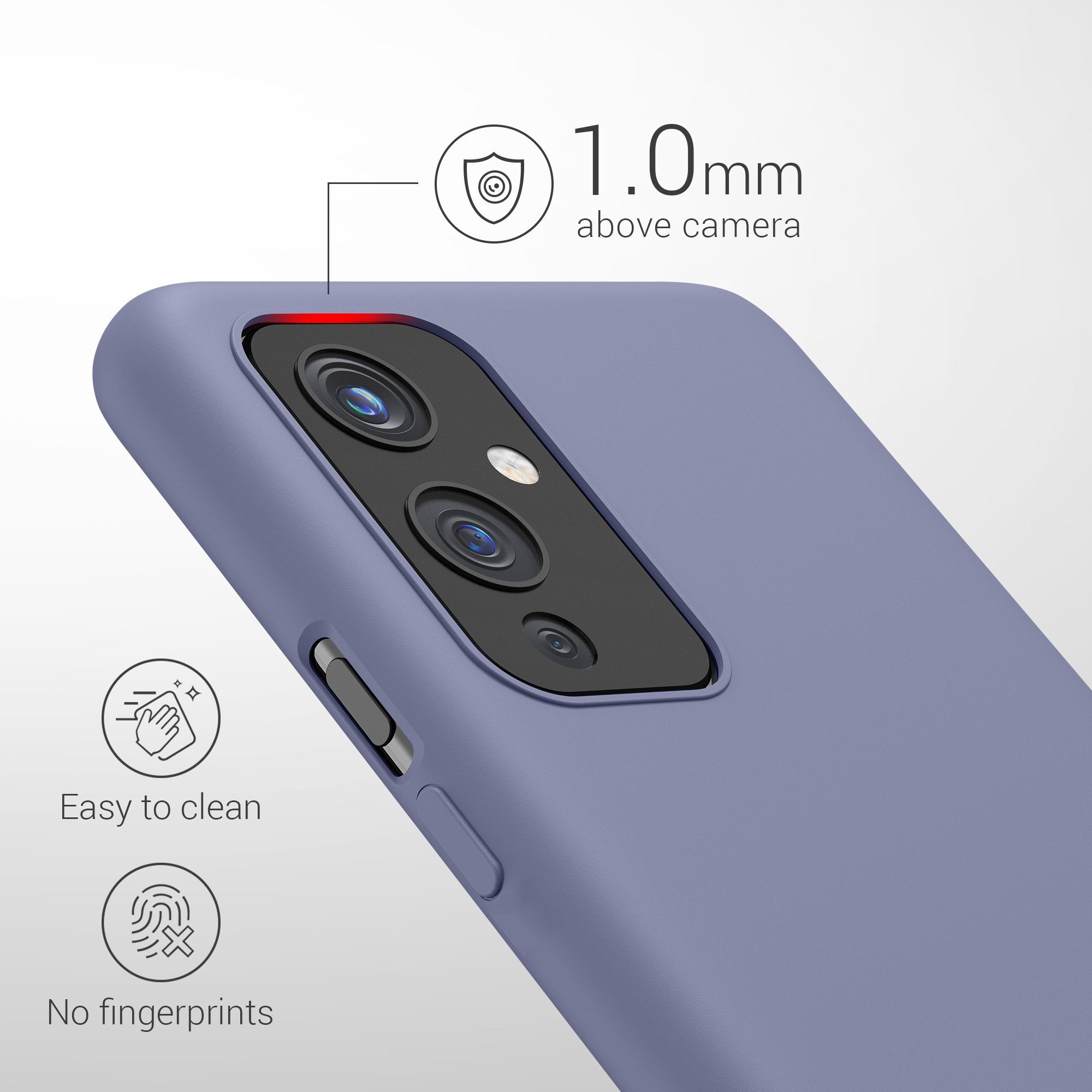 kwmobile Handyhülle Handyhülle für OnePlus 9 (EU/NA Version) Hülle, Weiches Handy Silikon Case - Schutzhülle Cover