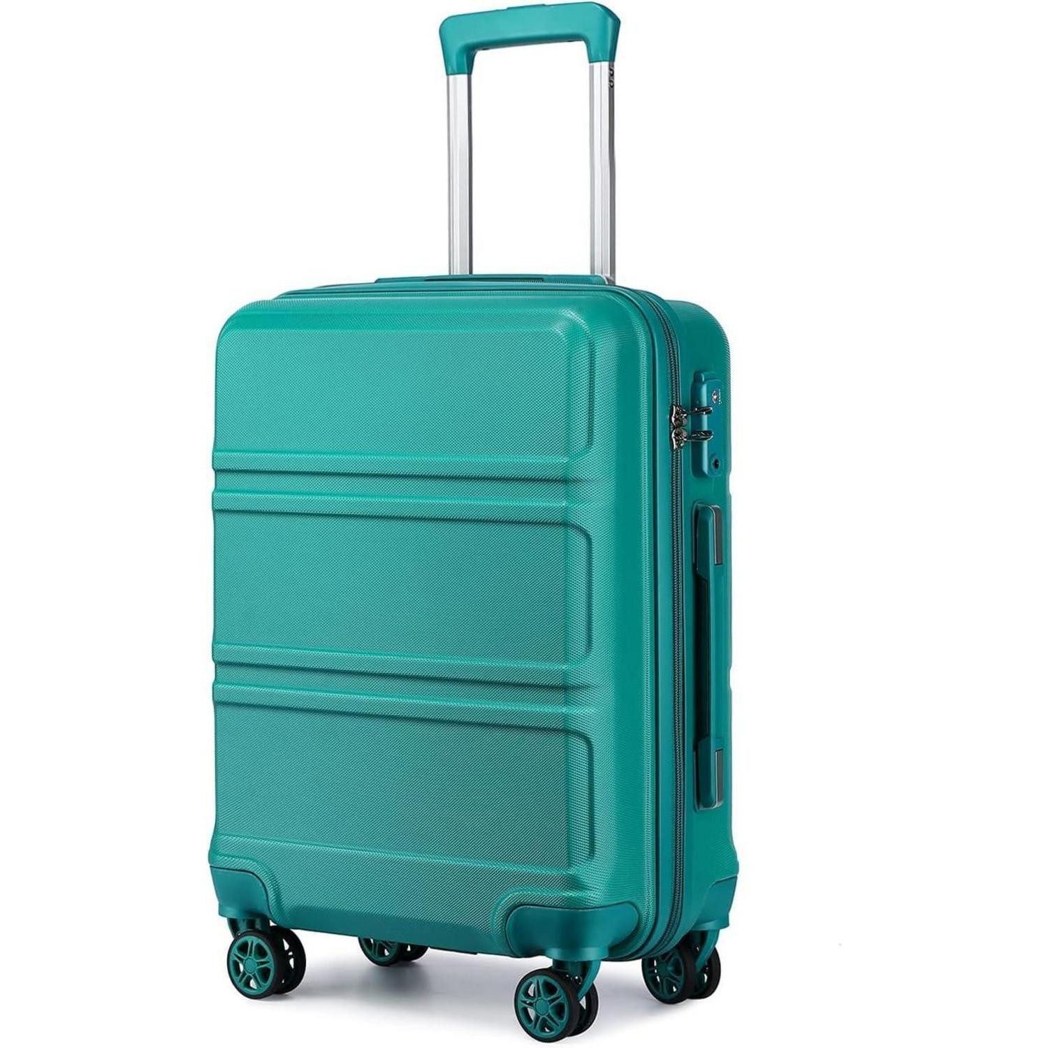 Hartschalen-Trolley Koffer Trolley Reisekoffer M (55cm) Türkis