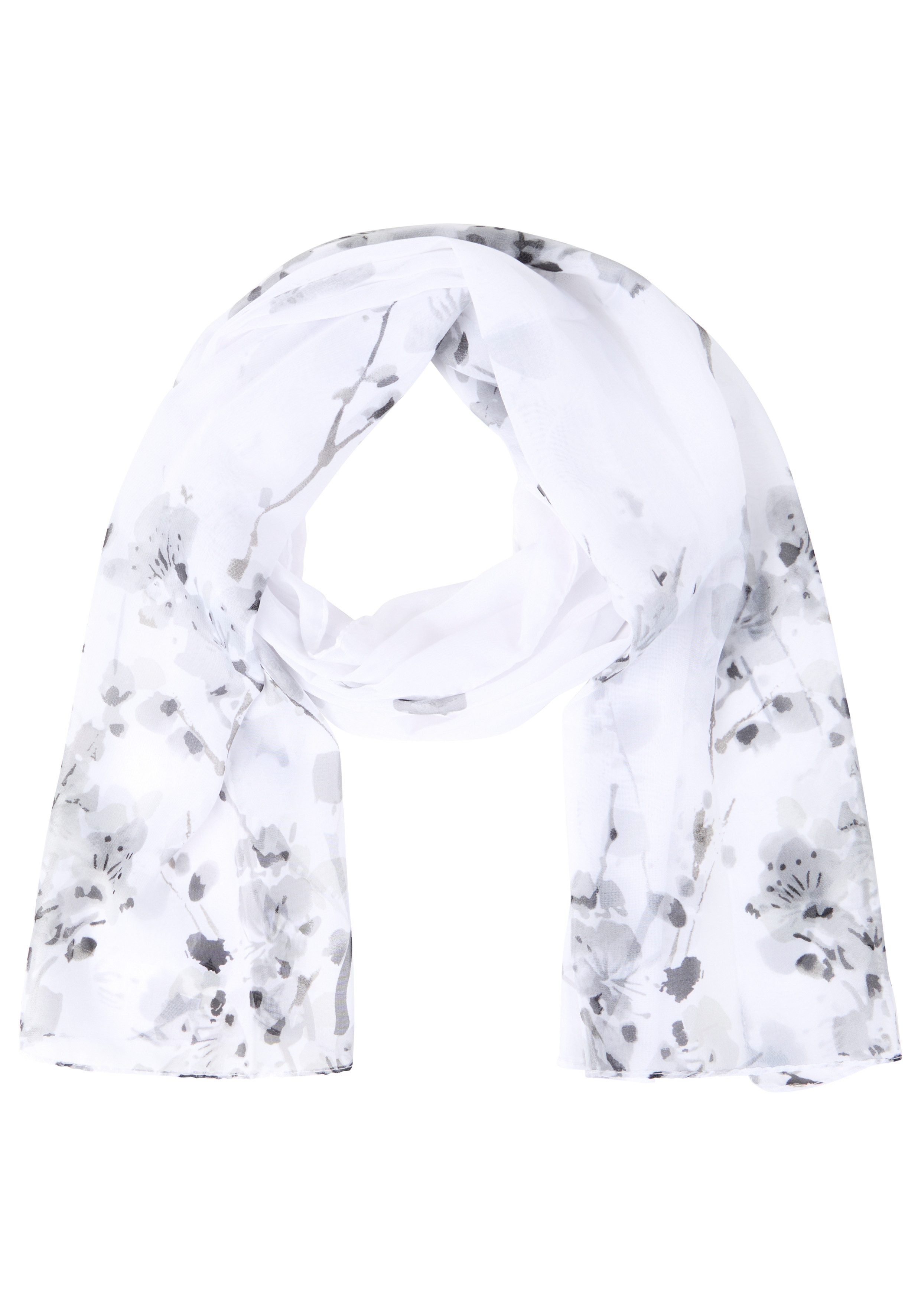 Laura Scott Modetuch, geblümtes Muster, aus Webmaterial, leicht transparent