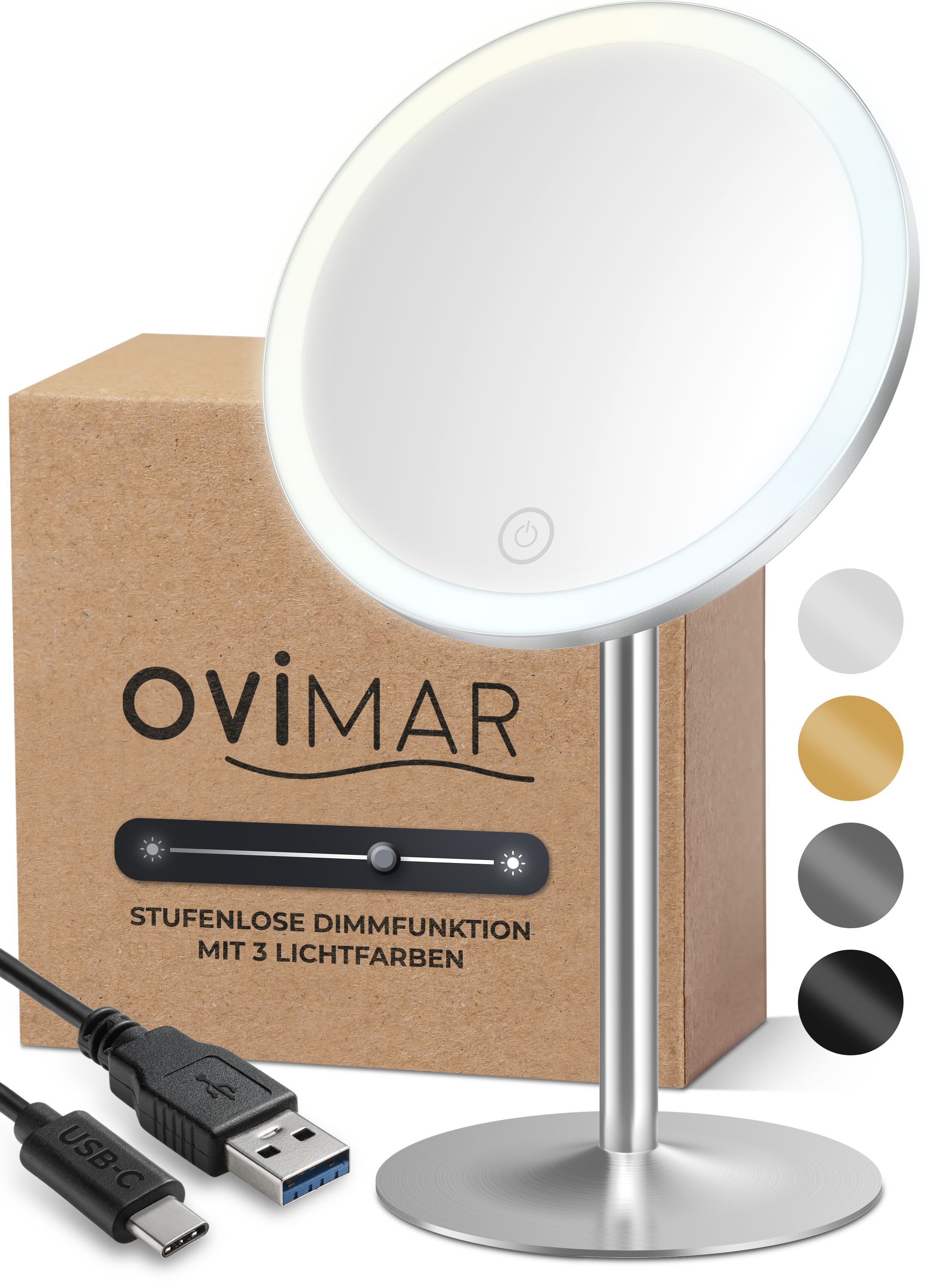 ovimar Kosmetikspiegel (1-St), aus Edelstahl in günstig online kaufen