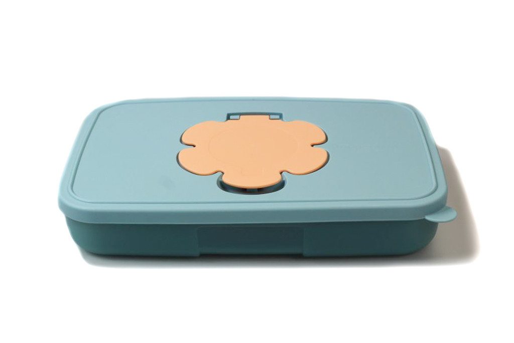 TUPPERWARE Feuchttücherbox Feuchttücherbox 650 ml flach hellblau