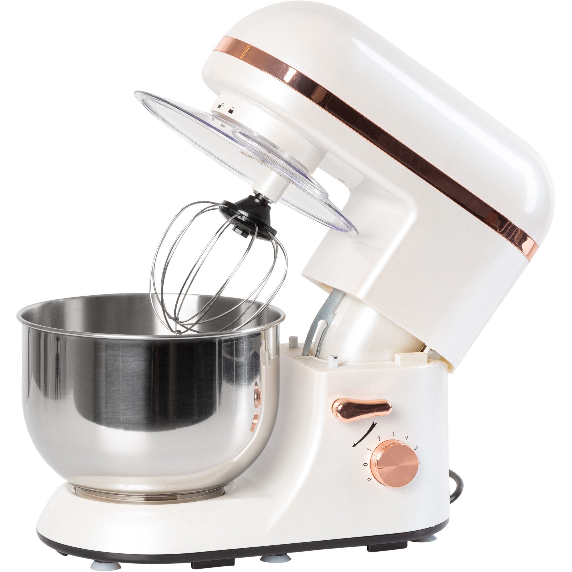 Klarstein Küchenmaschine, 1800 W, 5.2 l Schüssel, Knetmaschine Teigmaschine Teigknetmaschine Rührmaschine Standmixer